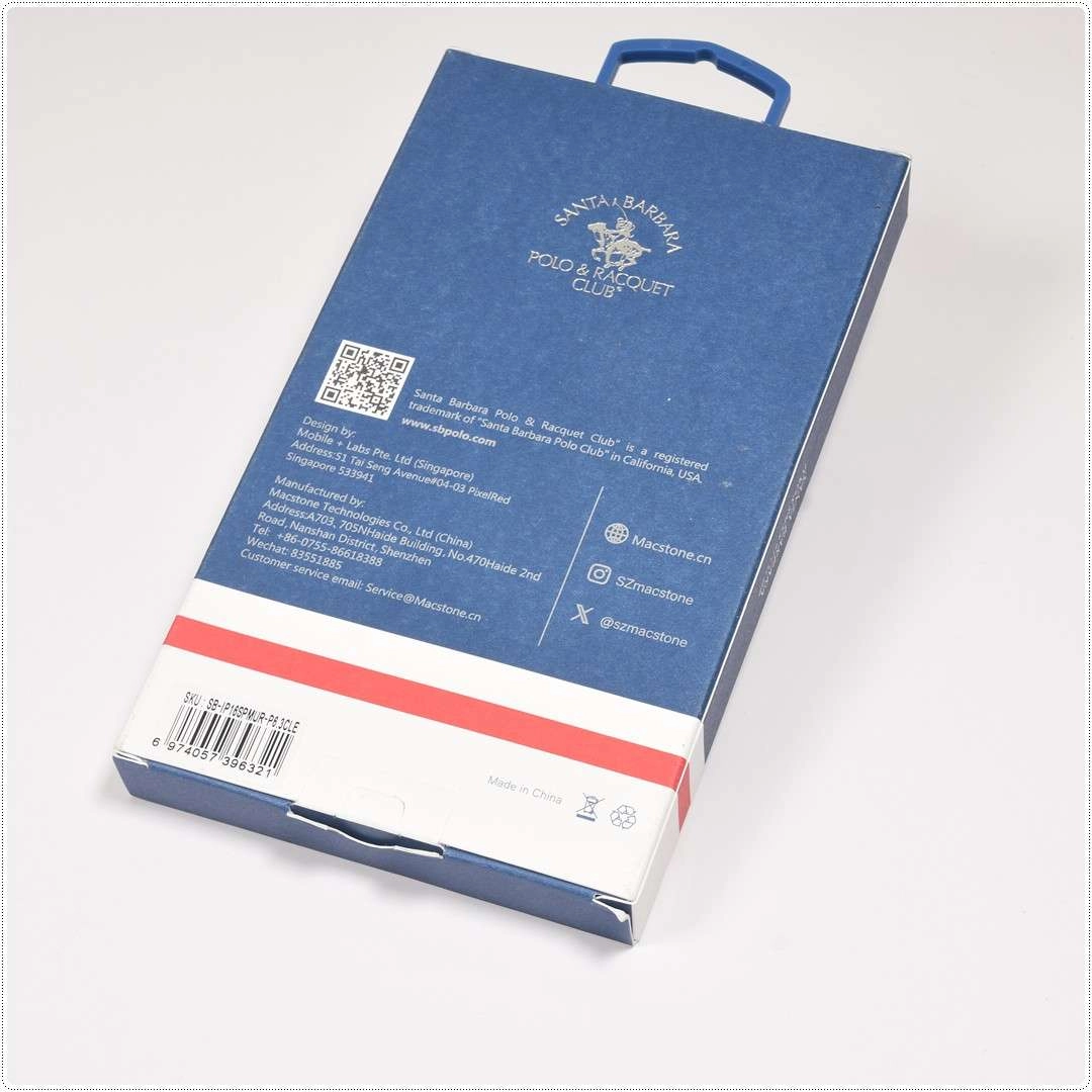 Ốp lưng trong suốt Santa Barbara Polo & Racquet Club Murray cho iPhone 16 Pro Max, 16, 16 Pro, iPhone 16 Plus