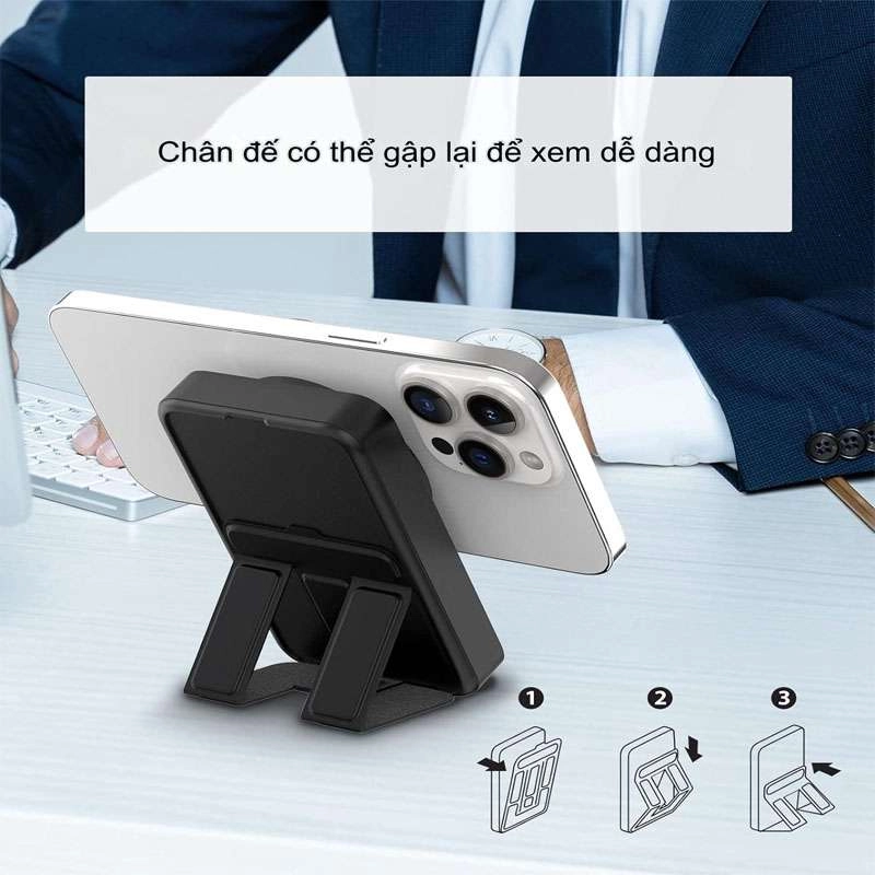 Pin dự phòng không dây hít từ tính cho iPhone và Apple Watch 15W 10000mAh (ZHX-PB17)