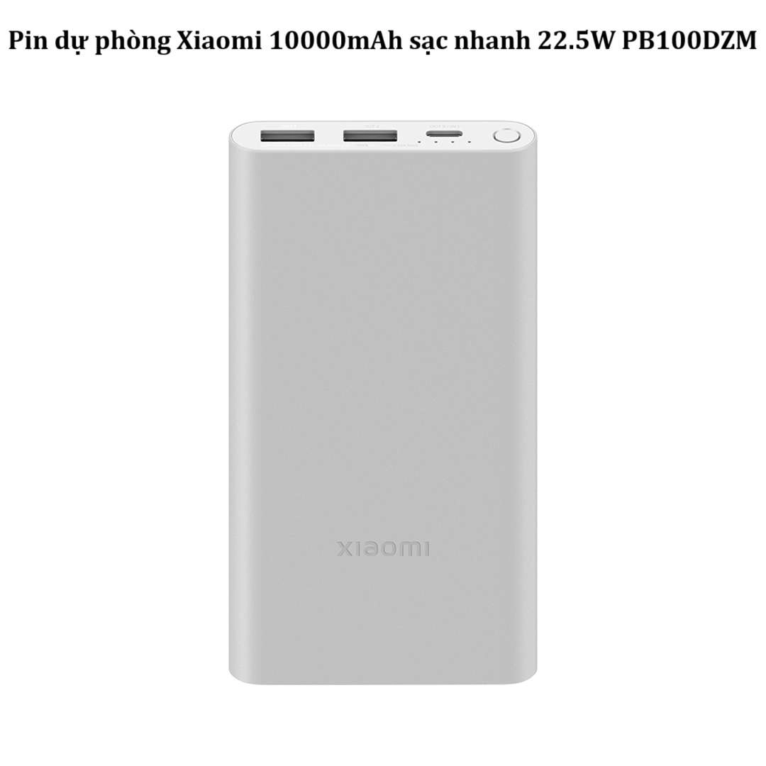 Pin dự phòng Xiaomi 10000mAh sạc nhanh 22.5W PB100DZM