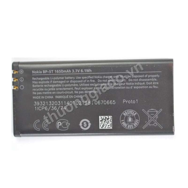 Pin Nokia BP-5T ORIGINAL BATTERY Nokia Lumia 820