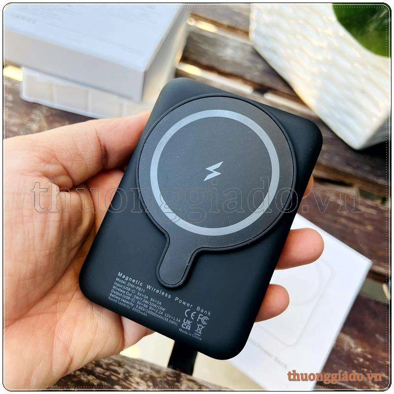 Pin sạc dự phòng không dây hít từ tính 15W 10000mAh (ZHX-PB11)