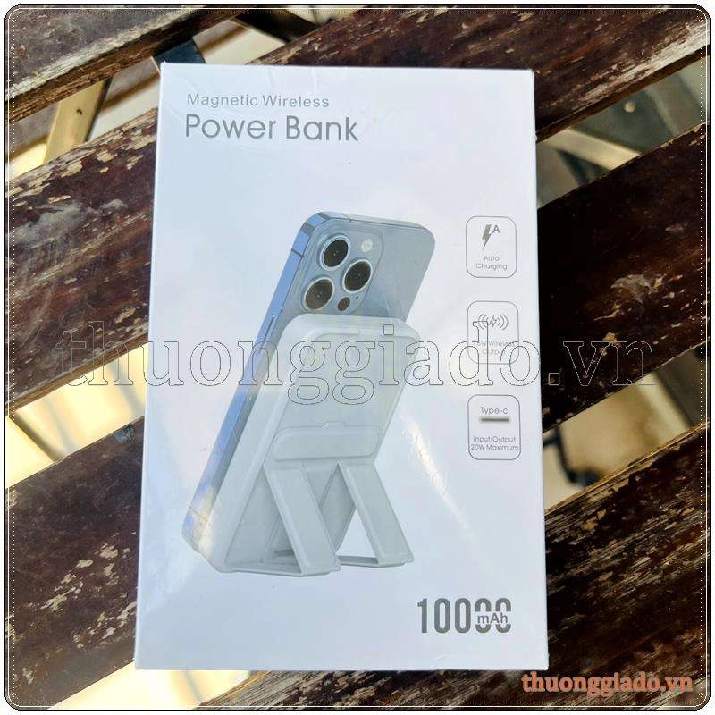 Pin sạc dự phòng không dây hít từ tính iPhone 15 Pro Max, iPhone 15 Plus, iPhone 15 Pro (ZHX-PB13) 10000mAh 38.5Wh