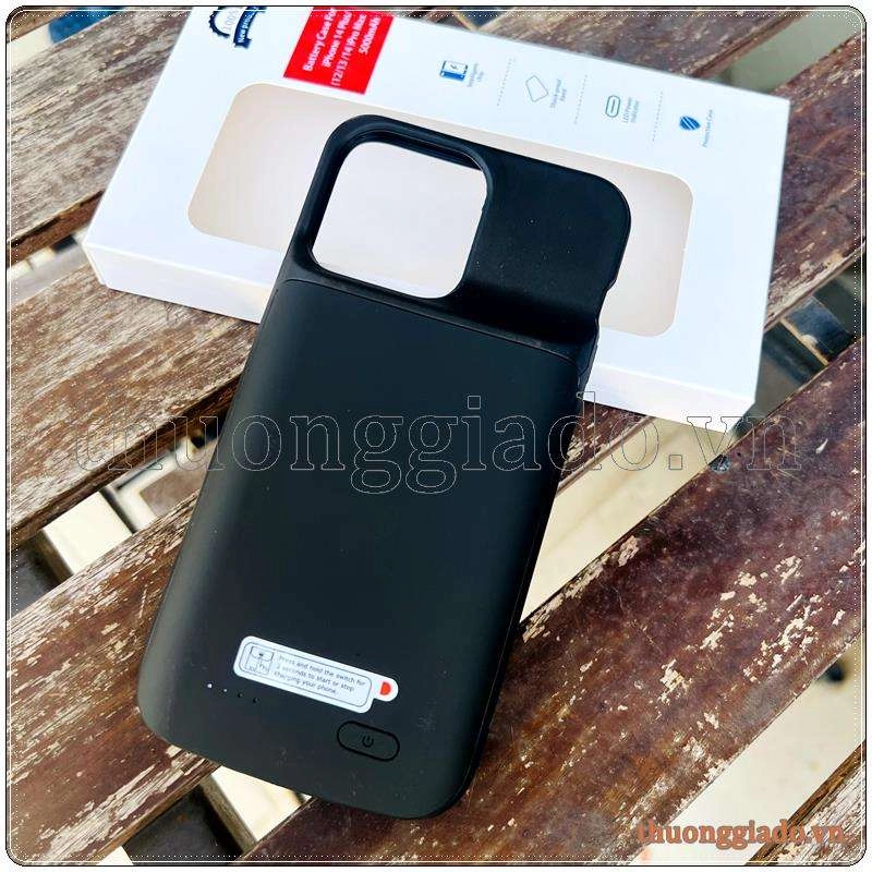 Pin sạc dự phòng kiêm ốp lưng iPhone 14 Pro Max, iPhone 14 Plus, iPhone 13 Pro Max, iPhone 12 Pro Max (5000mAh, 18.5Wh)