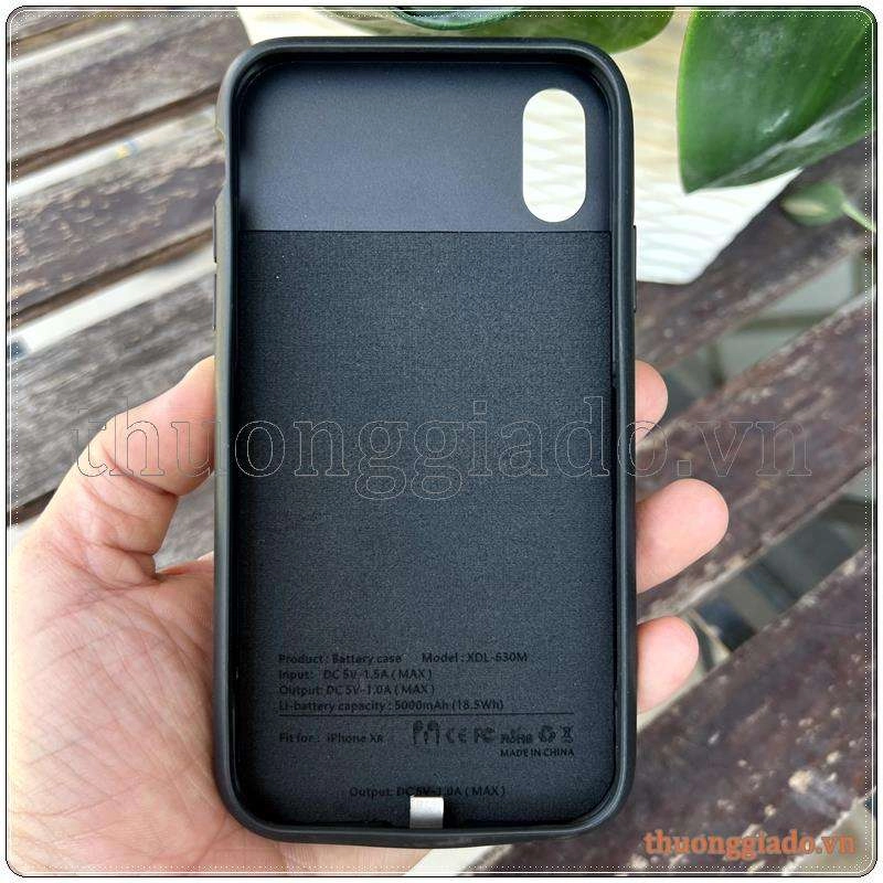 Pin sạc dự phòng kiêm ốp lưng iPhone XR (5000mAh, 18.5Wh)