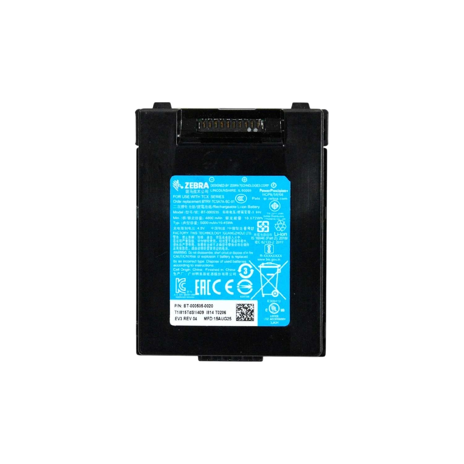 Pin thay thế cho máy kiểm kho Zebra TC22 và TC27 (BT-000535) 3.89V 5000mAh 19.45Wh
