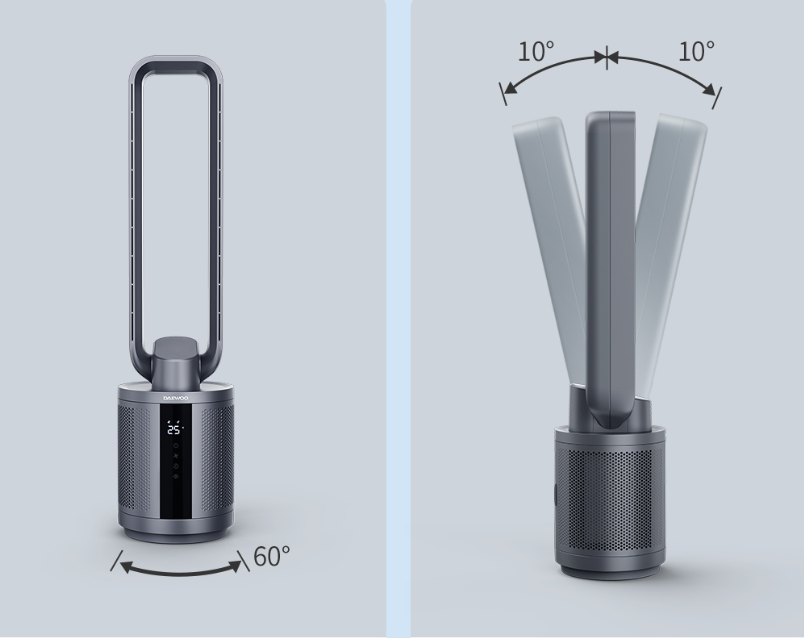 Quạt không cánh thông minh Daewoo Midnight Blue F9 Max