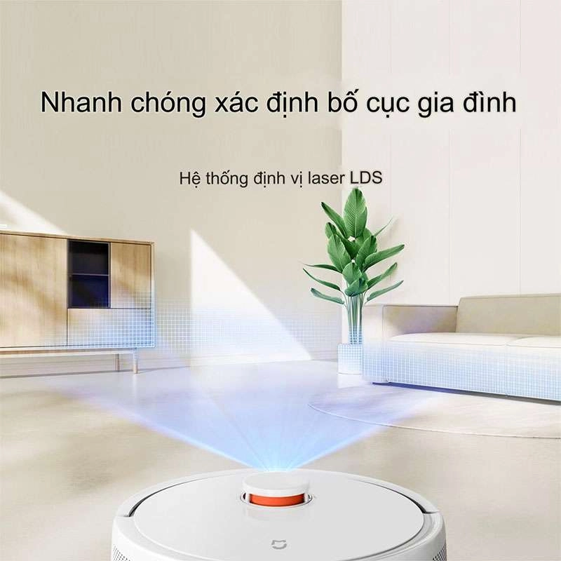 Robot hút bụi lau nhà Xiaomi Mijia Robot Vacuum-Mop 3C bản nâng cấp 5000pa