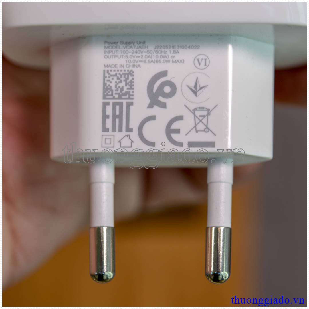 Sạc nhanh Oppo 65W (10V-6.5A) Model VCA7JAEH Reno 6 5G