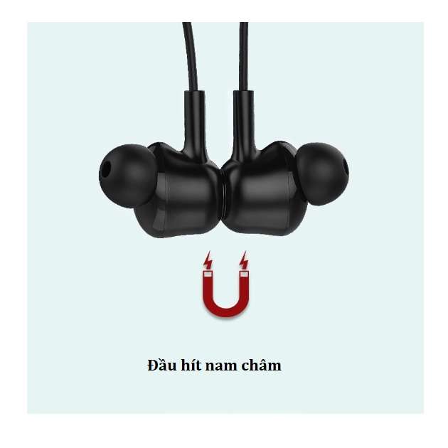Tai nghe không dây Bluetooth Langsdom L17B, Tai nghe nhét tai thể thao, In-Ear, tai hít từ tính, có Mic