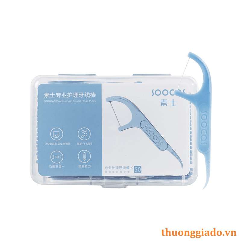 Tăm chỉ nha khoa Xiaomi SOOCAS (Một hộp 50 cái)