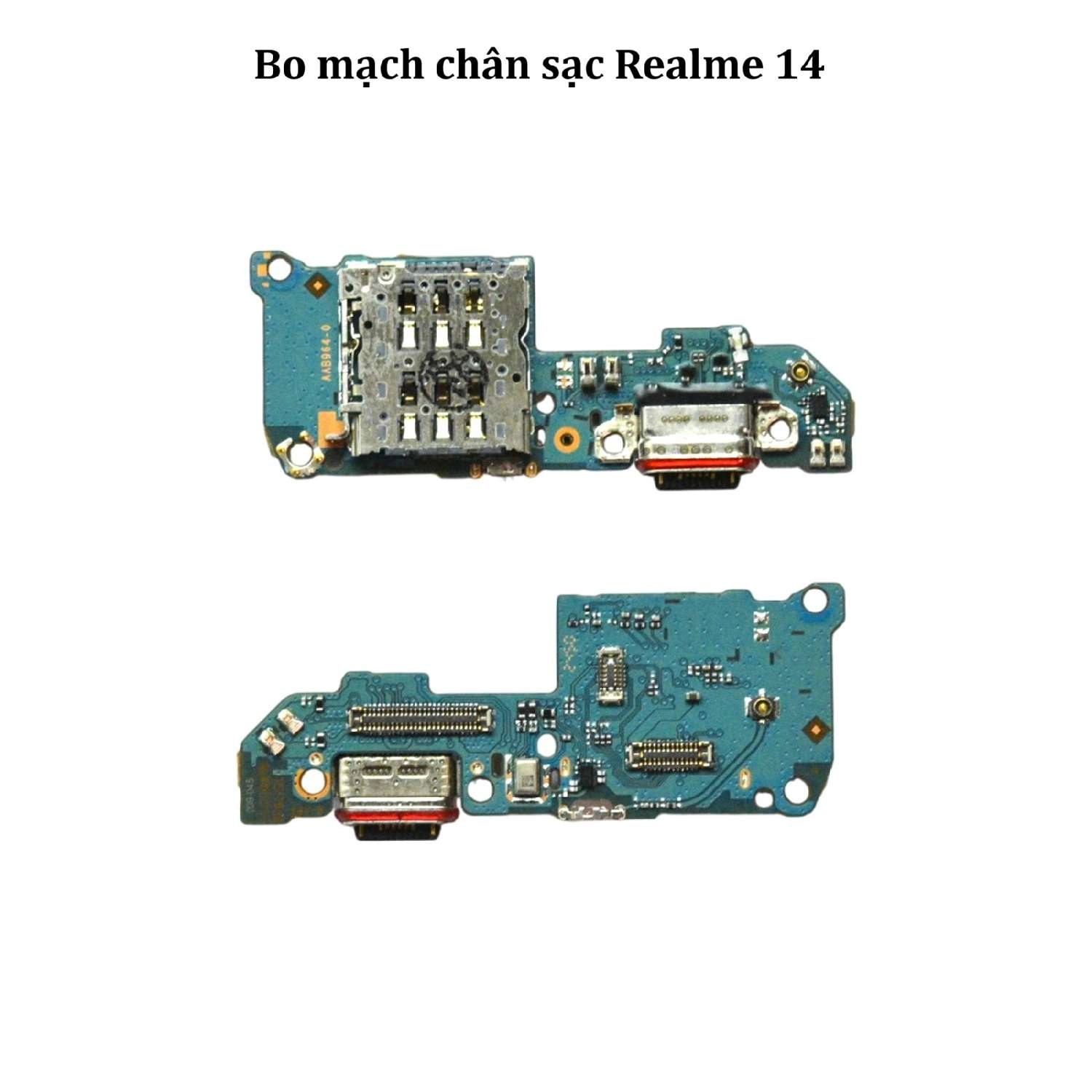 Thay bo mạch chân sạc Realme 14/ 14 Pro/ 14 Pro Plus/ 14 Pro , kèm ổ sim và míc nghe gọi đàm thoại