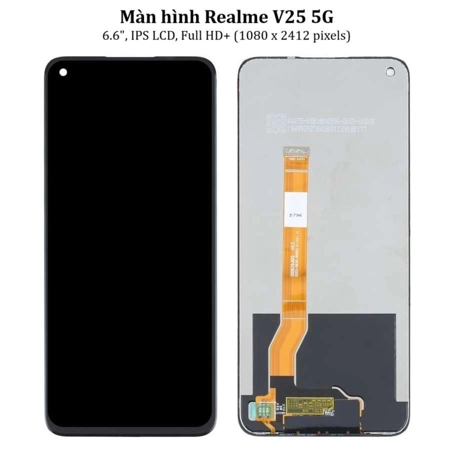 Thay màn hình Realme V25 5G, 6.6 inchs, IPS LCD, Full HD  (1080 x 2412 pixels)