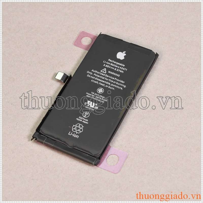 Thay pin iPhone 12 Mini chính hãng, Apple A2471, 3.85V 2227mAh 8.57Wh Li-ion Polymer Battery
