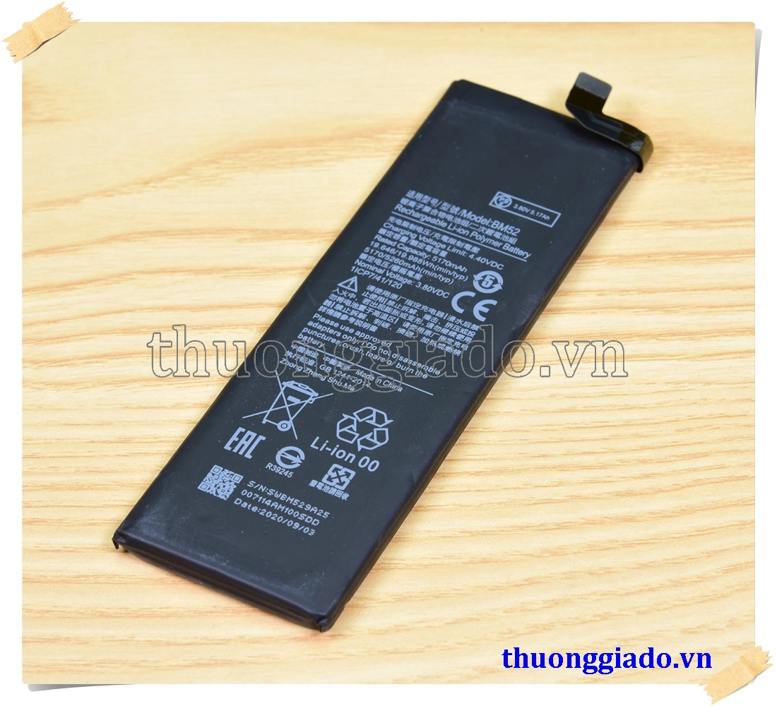 Thay pin Mi Note 10 Pro, Mi Note 10 Lite, Mi Note 10, Mi CC9 Pro (BM52) 5170mAh