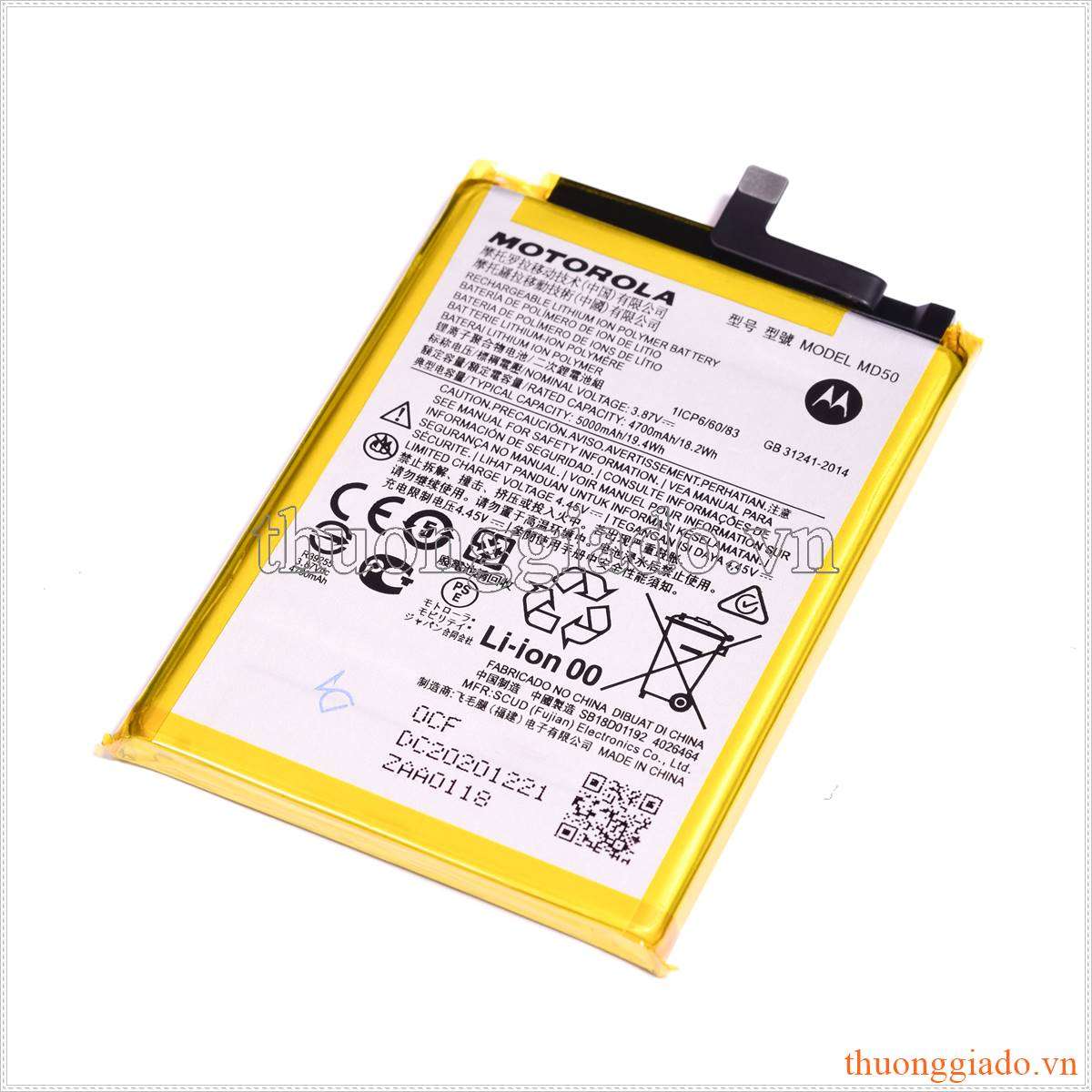 Thay pin Motorola Moto G Stylus 5G 2021 XT2131 (MD50) 5000mAh 19.4Wh
