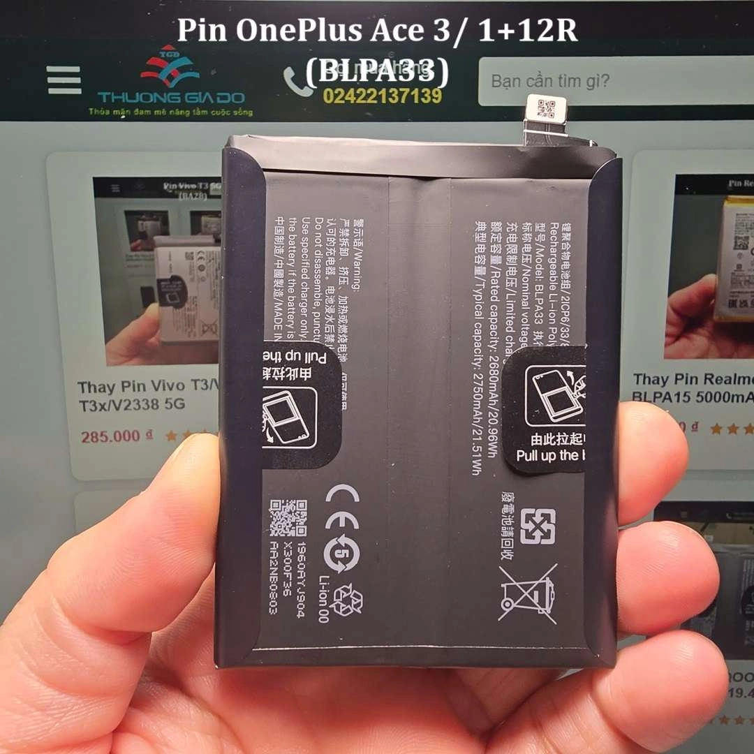 Pin OnePlus Ace 3 OnePlus 12R