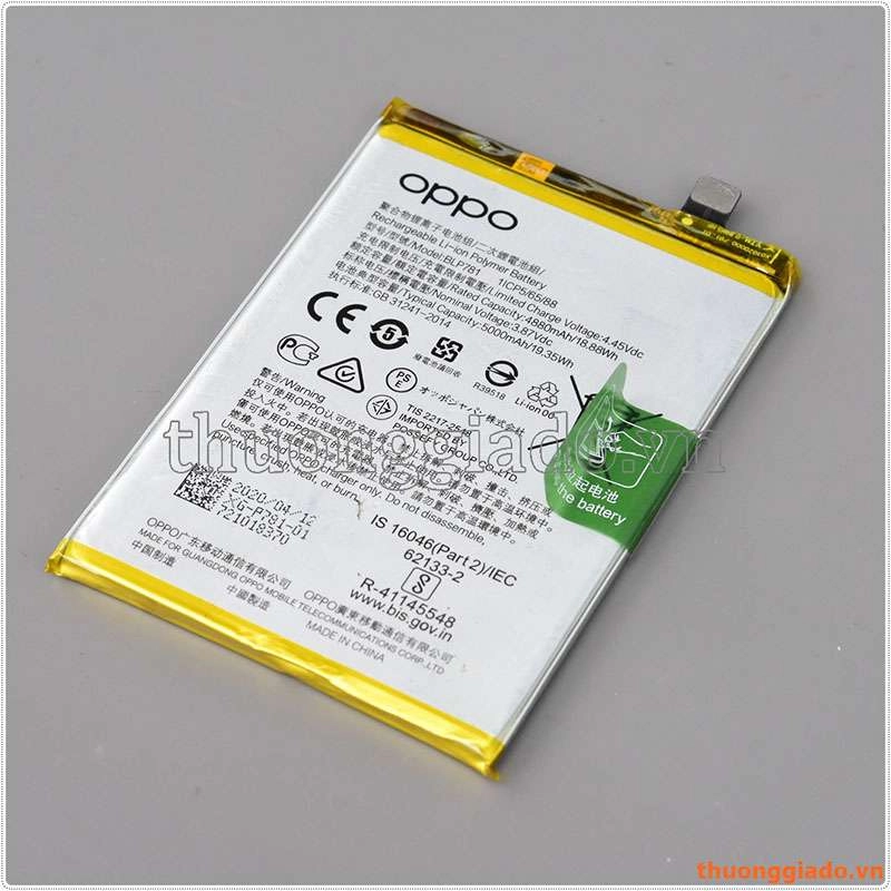 Thay pin Oppo A52, Oppo A72, Oppo A92, 5000mAh, BLP781, 19.35Wh