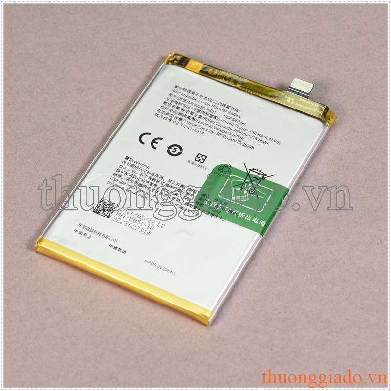Thay pin Oppo A74 BLP851 3.87V 5000mAh 19.35Wh Li-ion Polymer Battery