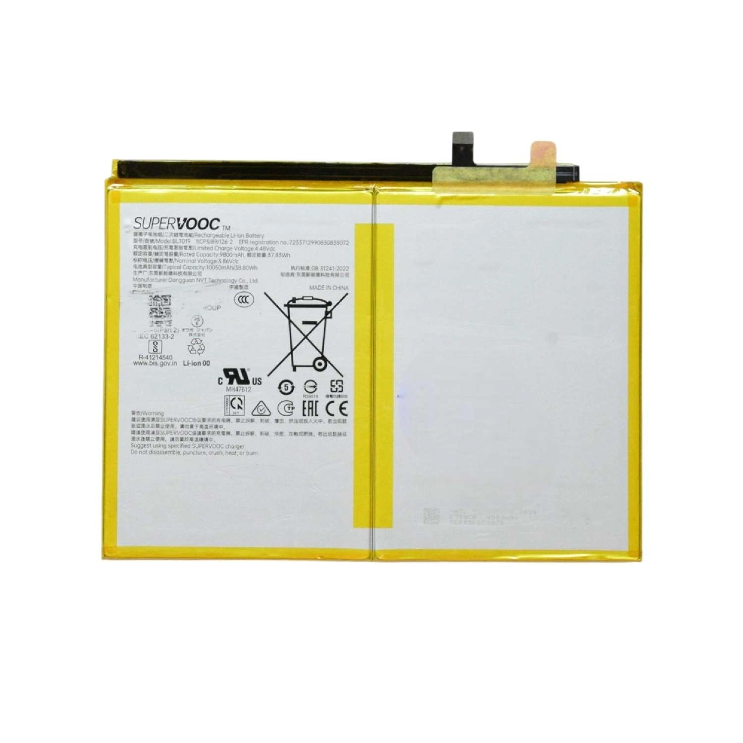 Thay Pin Oppo Pad 5 Matte Display (BLT019) 10050mAh 38.80Wh
