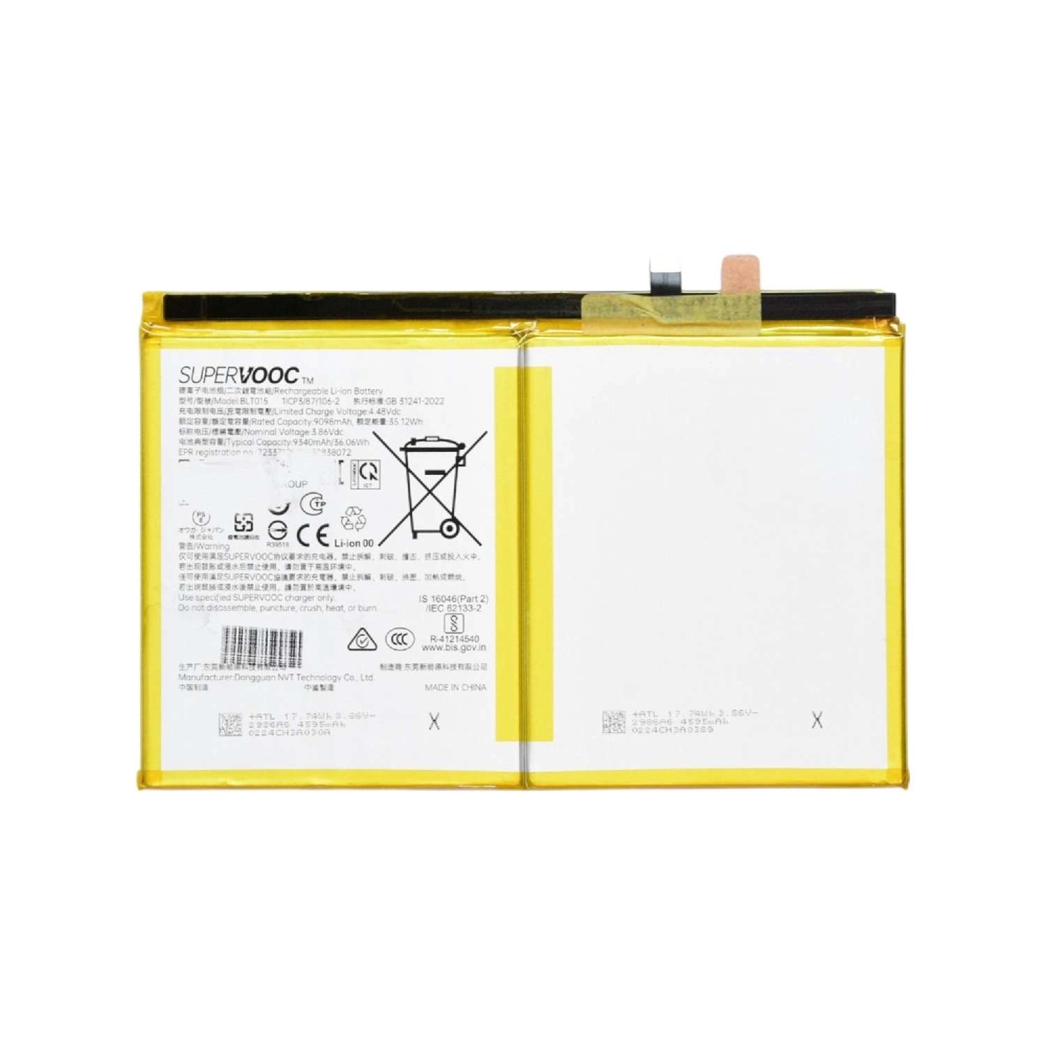 Thay Pin OPPO Pad SE (BLT015) 9340mAh 36.06Wh