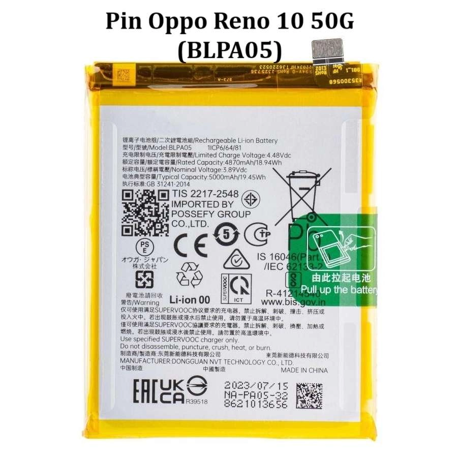 Pin Oppo Reno 10 5G
