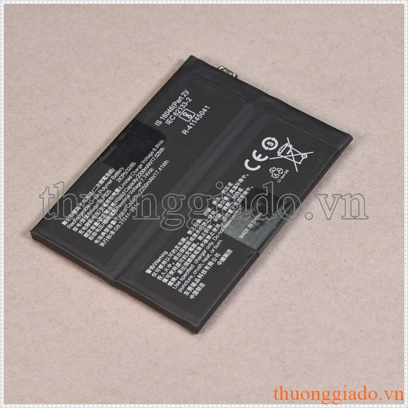 Thay pin Oppo Reno 5 Pro Plus, Reno5  , Find X3 Neo, BLP825, 7.74V, 2250mAh, 17.41Wh Li-ion Polymer Battery