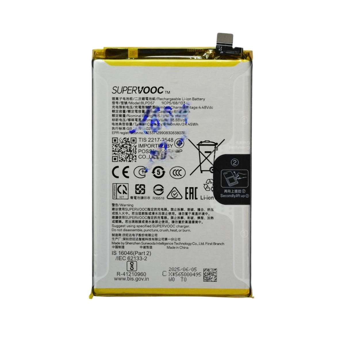 Thay PIn OPPO Vivo BLPD57 6300mAh 24.45Wh