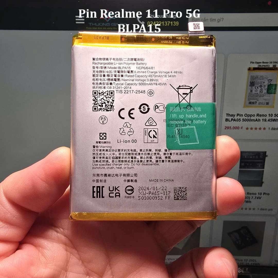 Thay Pin Realme 11 Pro 5G