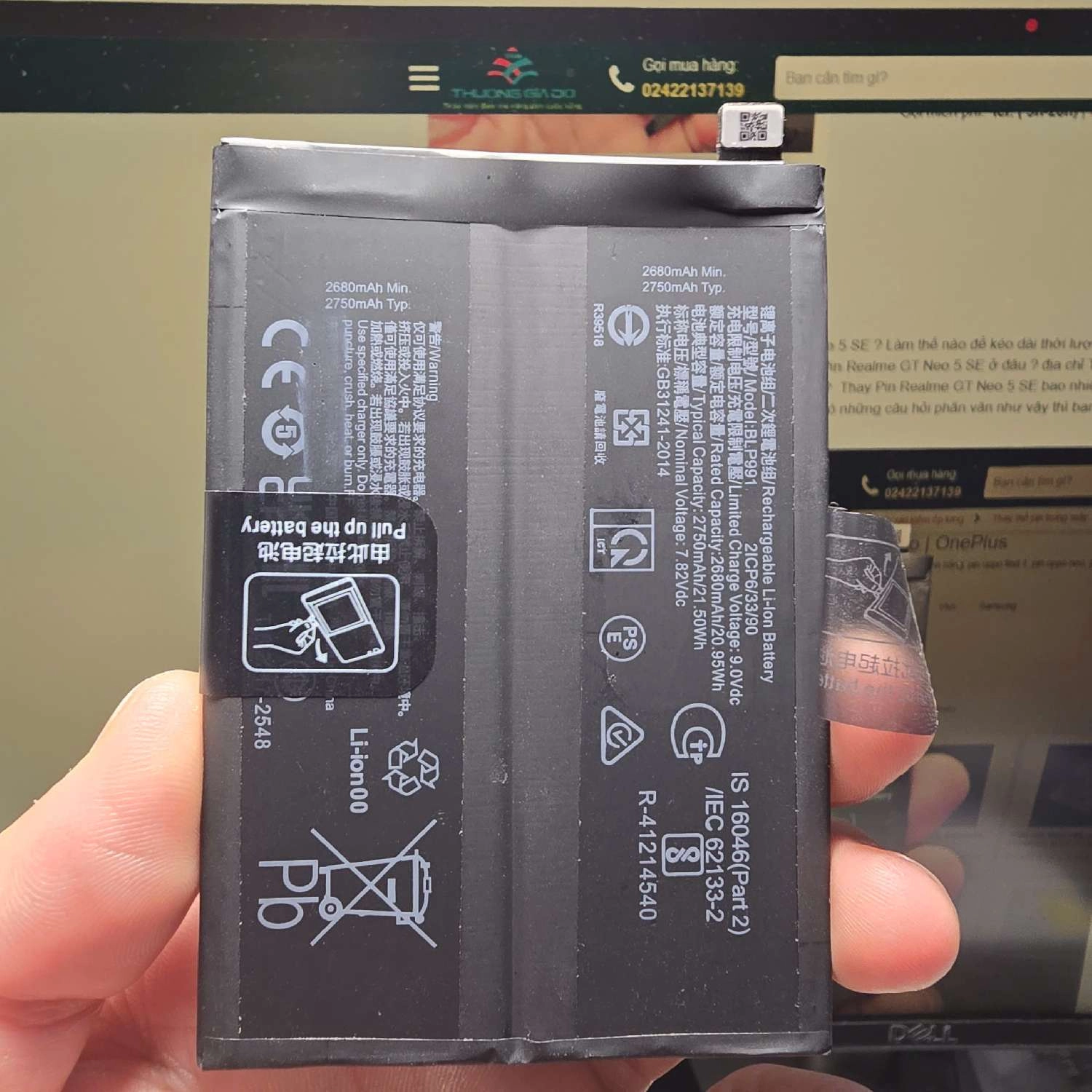 thay-pin-realme-gt-neo-5-se