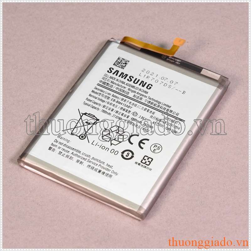 Thay pin Samsung Galaxy M51 EB-BM415ABY 3.86V 7000mAh 27.02Wh Secondary Li-ion Battery
