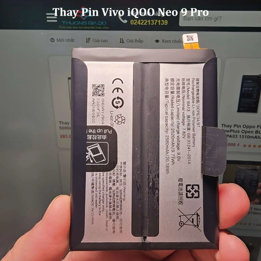 Thay Pin Vivo iQOO Neo 9 Pro 