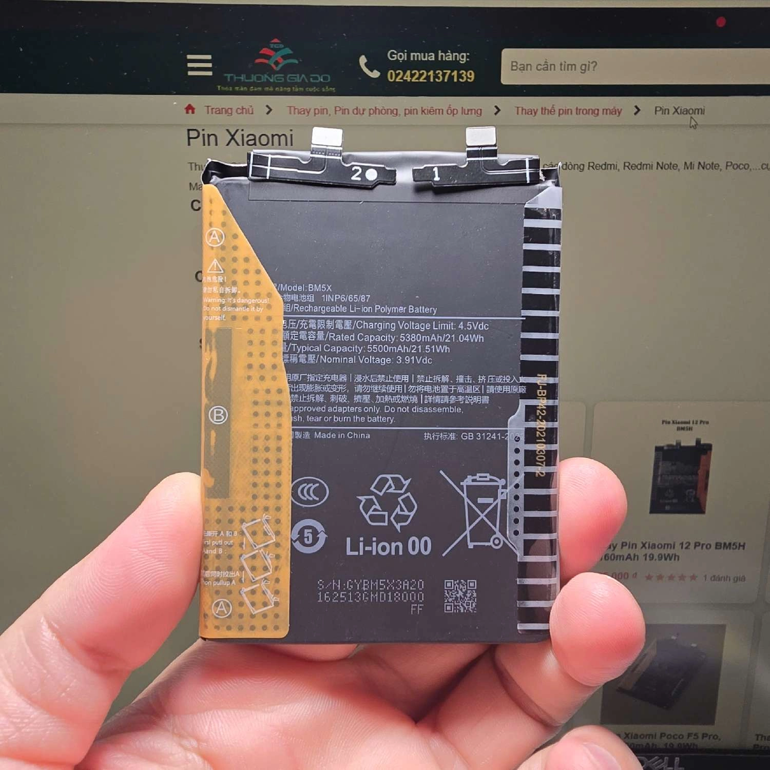 Thay Pin Xiaomi 14 BM5X 