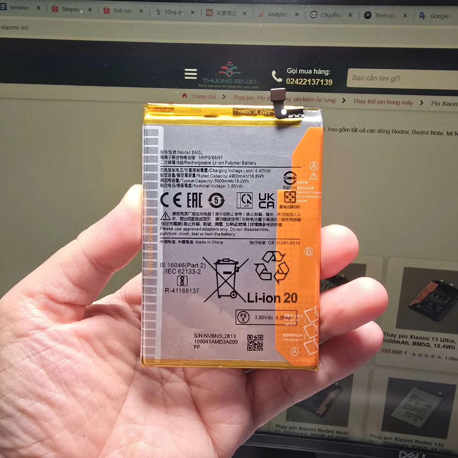 Thay Pin Xiaomi Redmi 12C