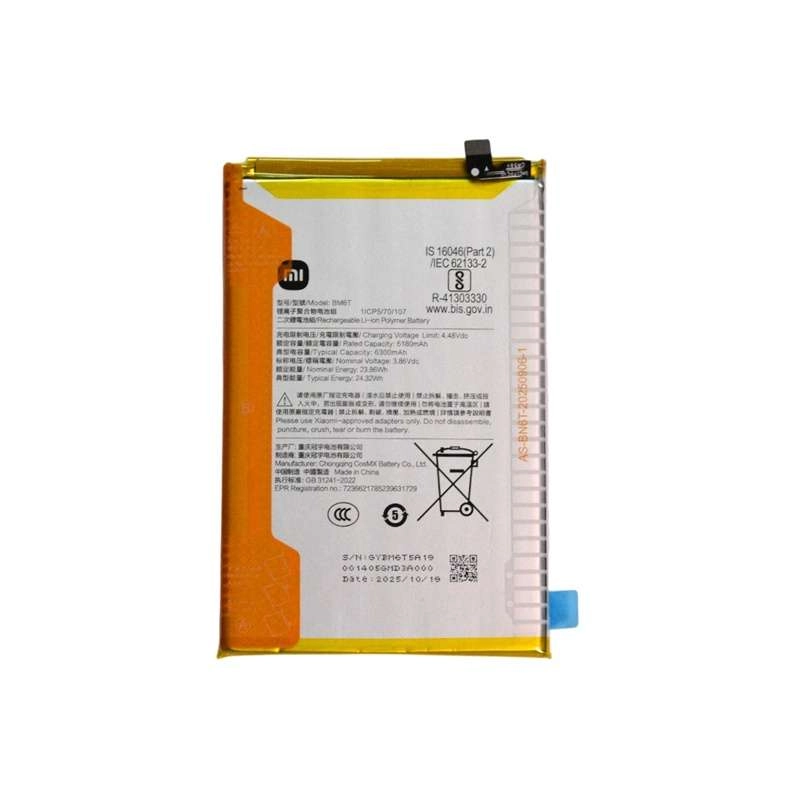 Thay pin Xiaomi Redmi 15A (BM6T) 6300mAh 24.32W