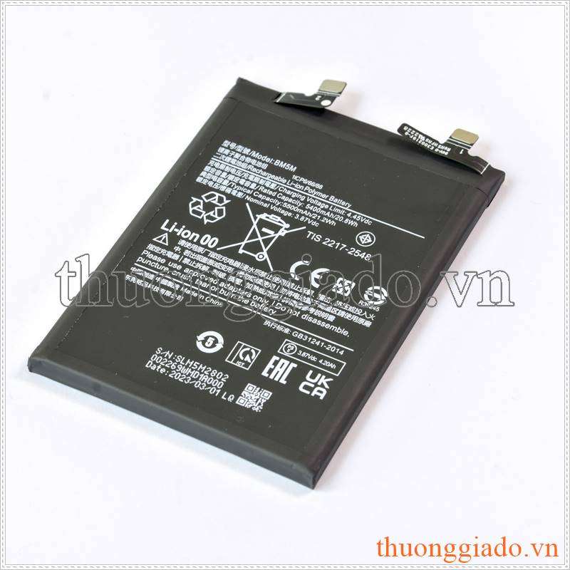 Thay pin Xiaomi Redmi K60 - BM5M/ 3.87V/ 5500mAh/ 21.2Wh