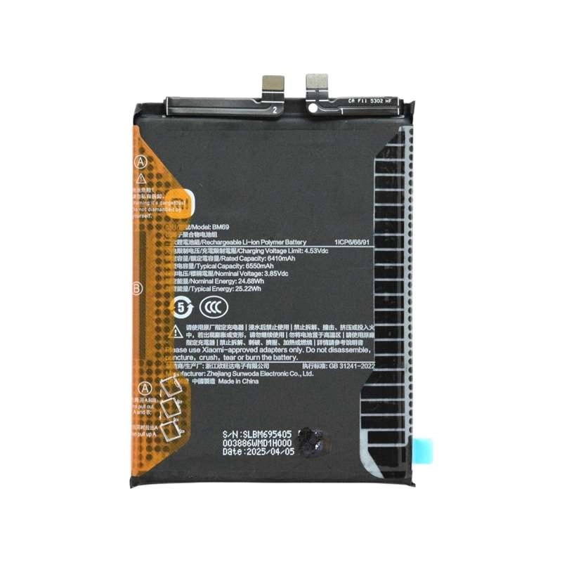 Thay Pin Xiaomi Redmi K80 / Poco X7 Pro / Redmi Turbo 4 (BM69) 6550mAh 25.22Wh