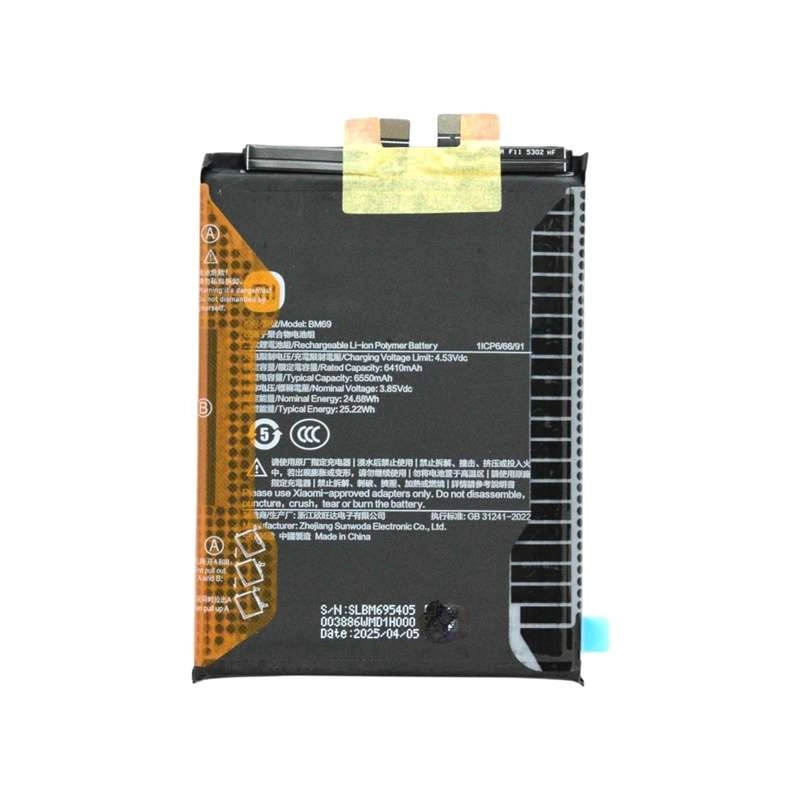 Thay Pin Xiaomi Redmi K80 / Poco X7 Pro / Redmi Turbo 4 (BM69) 6550mAh 25.22Wh