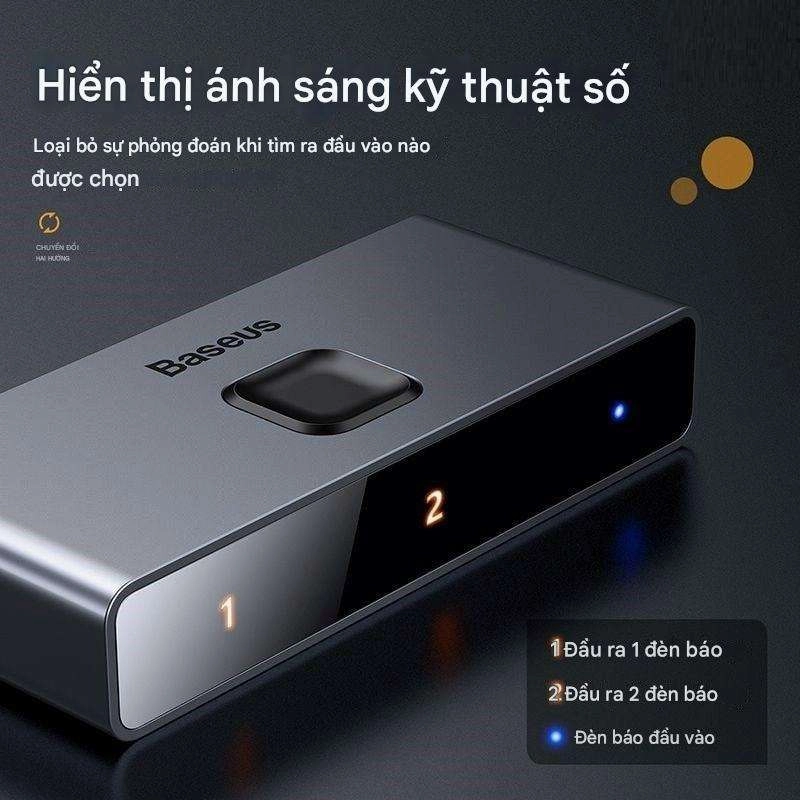 Thiết bị chia cổng HDMI 2 chiều Baseus Matrix HDMI Switcher