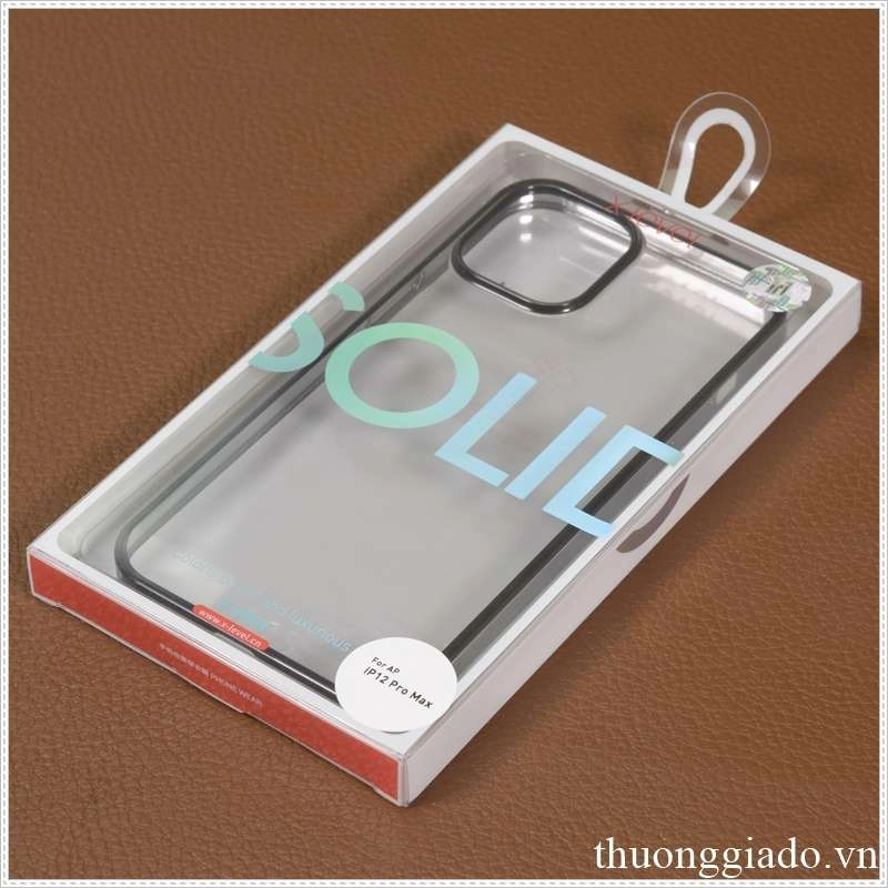 ốp lưng iphone 12 pro max x level solid