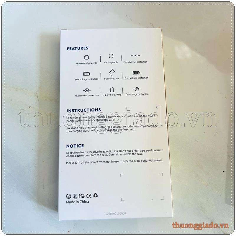 Pin sạc dự phòng kèm ốp lưng iPhone SE 2020, iPhone 8, iPhone 7, iPhone 6S, iPhone 6