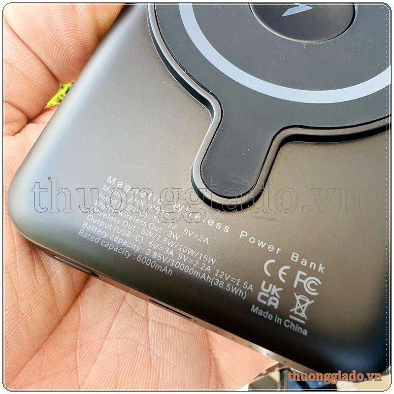 Pin sạc dự phòng không dây hít từ tính cho iPhone và Apple Watch 15W 10000mAh (ZHX-PB15)