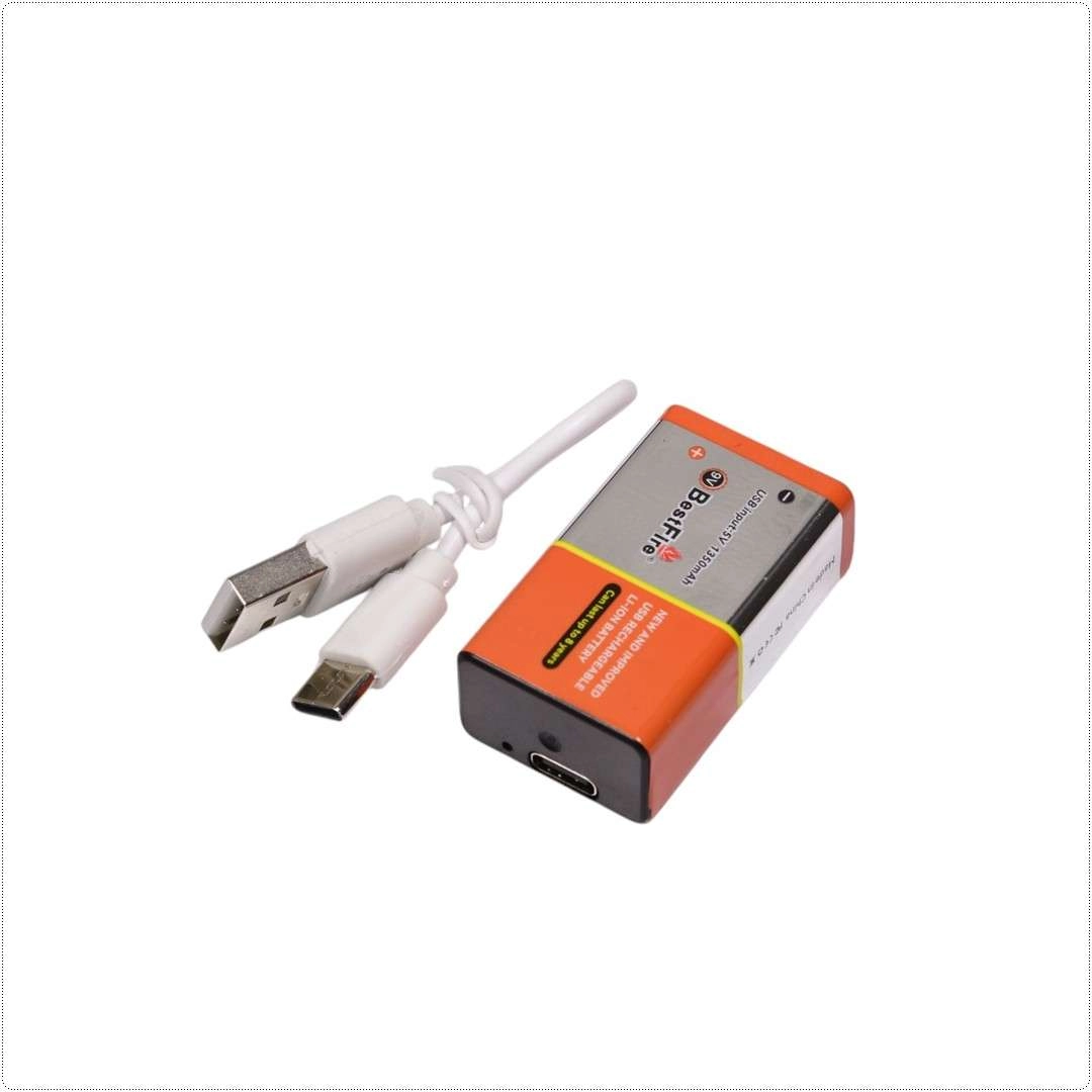 Pin sạc 9V BestFire 6750mWh (5V-1350mAh) tích hợp cổng sạc type-c Pin sạc 9V BestFire 6750mWh (5V-1350mAh) tích hợp cổng sạc type-c