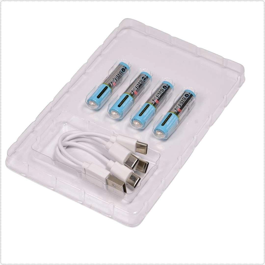 Bộ 2 viên / 4 viên pin sạc AAA 1.5V BestFire 1100mWh 700mAh cổng sạc type-c