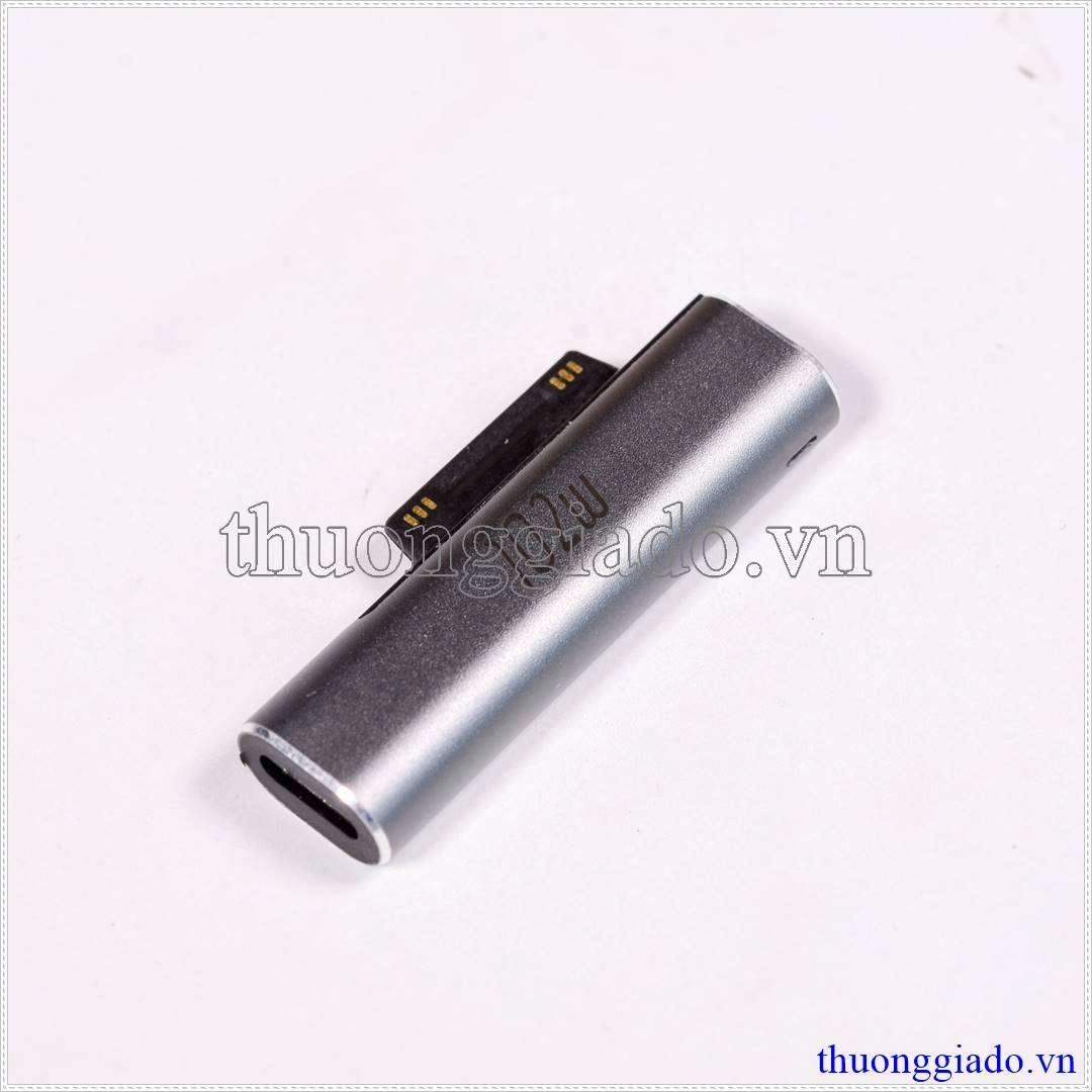 Đầu chuyển đổi chân sạc Type C sang Surface Pro 3/4/5/6/7/Go/ Surface Book 1/2/3 (max102W) Đầu chuyển đổi chân sạc Type C sang Surface Pro 3/4/5/6/7/Go/ Surface Book 1/2/3 (max102W)