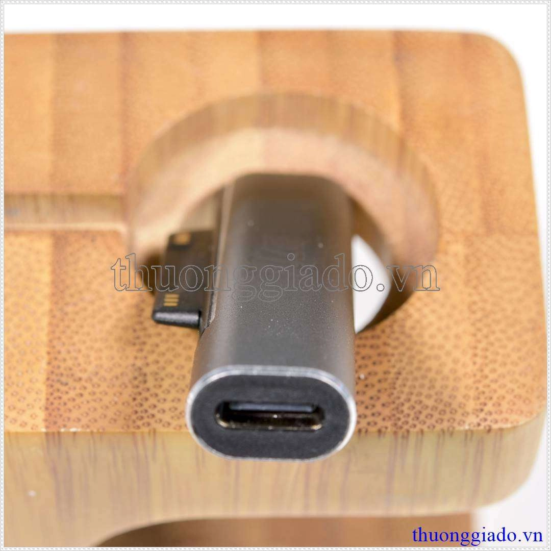 Đầu chuyển đổi chân sạc Type C sang Surface Pro 3/4/5/6/7/Go/ Surface Book 1/2/3 (max102W) Đầu chuyển đổi chân sạc Type C sang Surface Pro 3/4/5/6/7/Go/ Surface Book 1/2/3 (max102W)