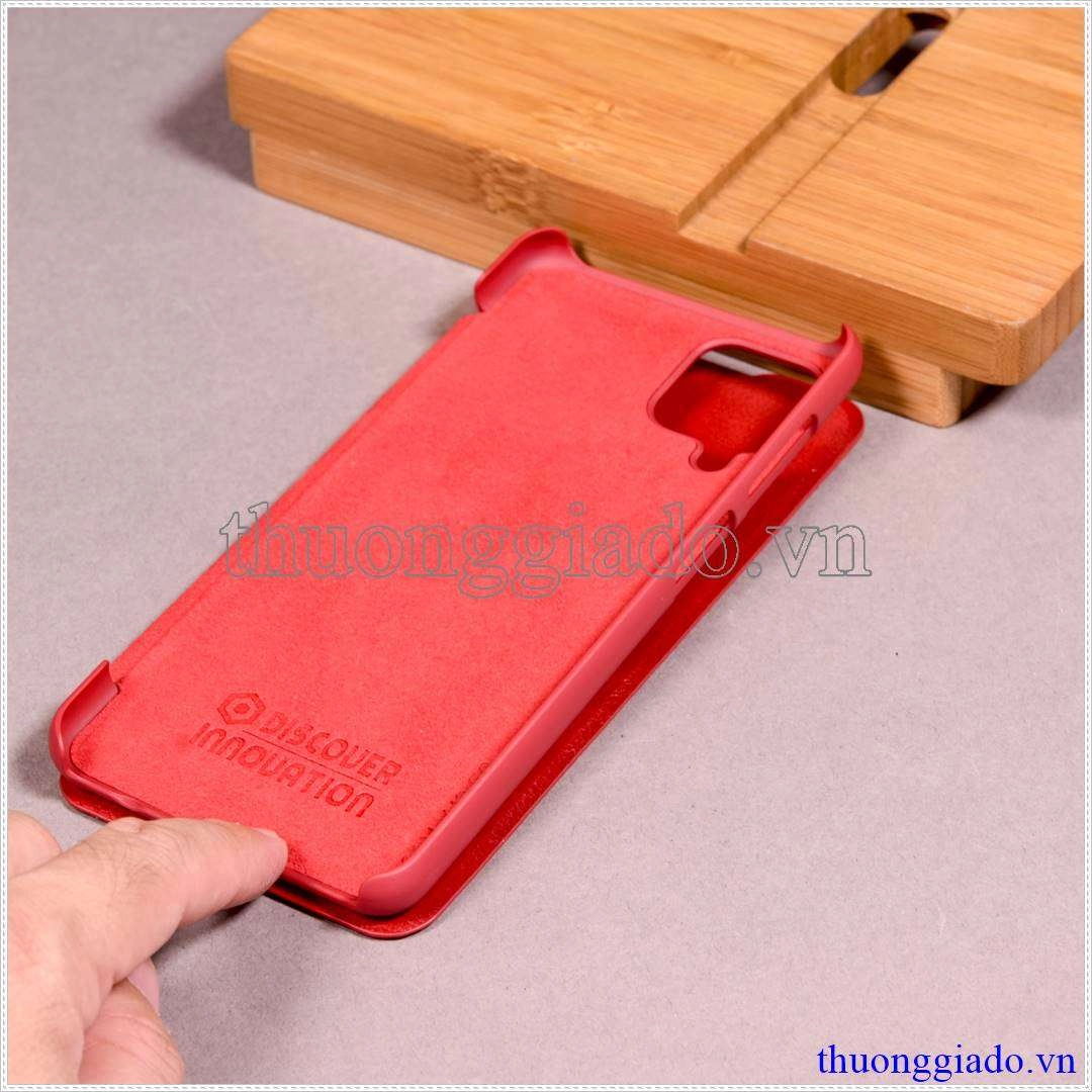 Bao da Samsung Galaxy A12 ( hiệu Nillkin, QIN series)