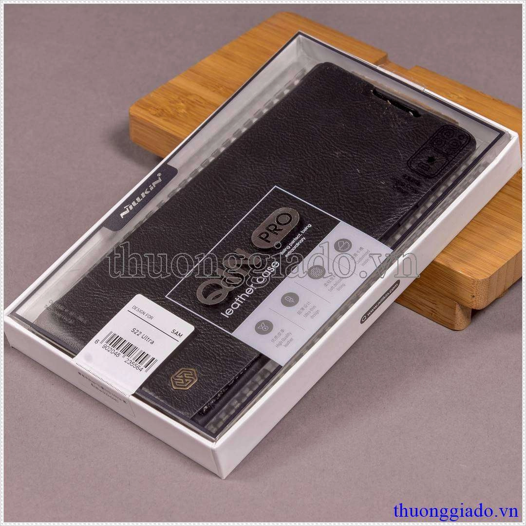 Bao da Samsung Galaxy S22 Ultra ( hiệu Nillkin, QIN series)