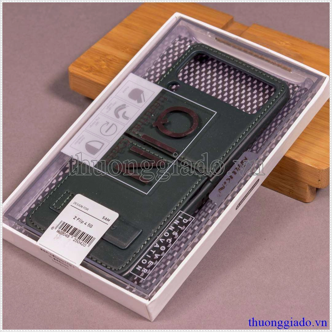 Ốp lưng Samsung Galaxy Z Flip 4 (Ốp da, hiệu Nillkin)