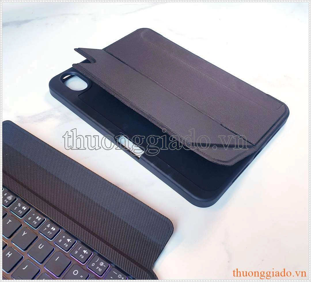 Bao da kèm bàn phím iPad Mini 6 có touchpad, có đèn nền phím, có ngăn để bút (mẫu 2023)