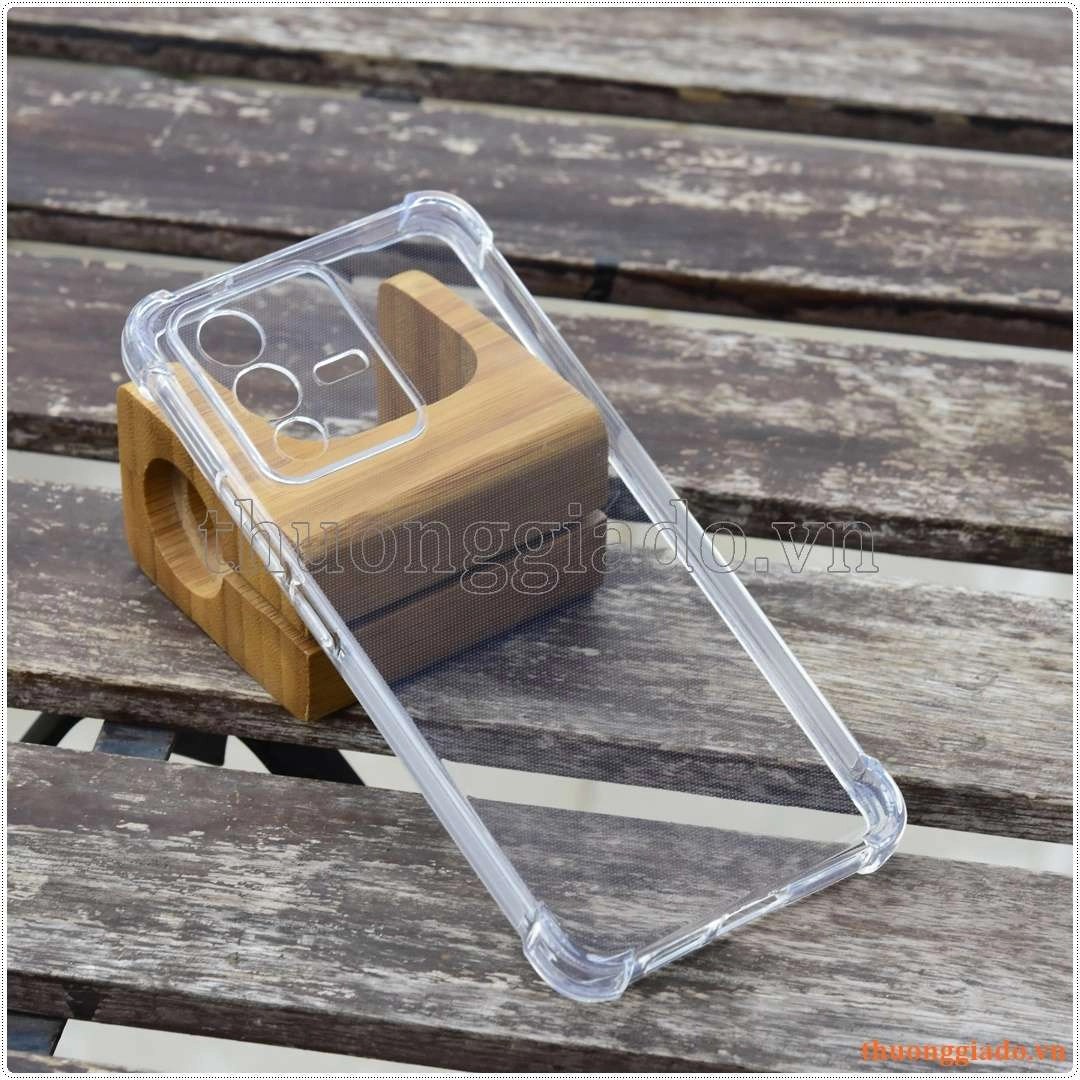 Ốp lưng dẻo trong suốt Vivo V23 (5G), tăng cường chống sốc 4 góc